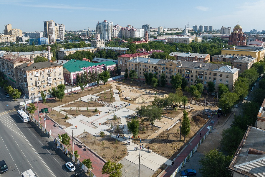 К сентябрю в Волгограде отремонтируют Сурский сквер