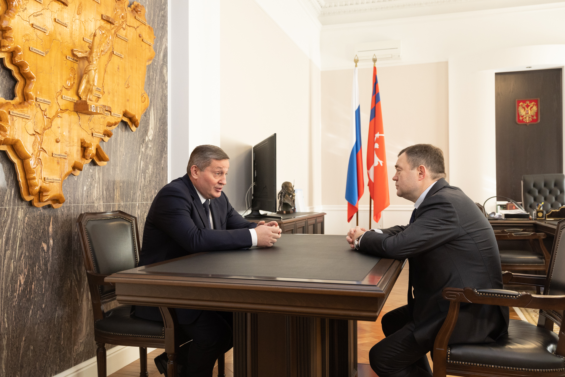 Губернатор Волгоградской области встретился с председателем ПСБ