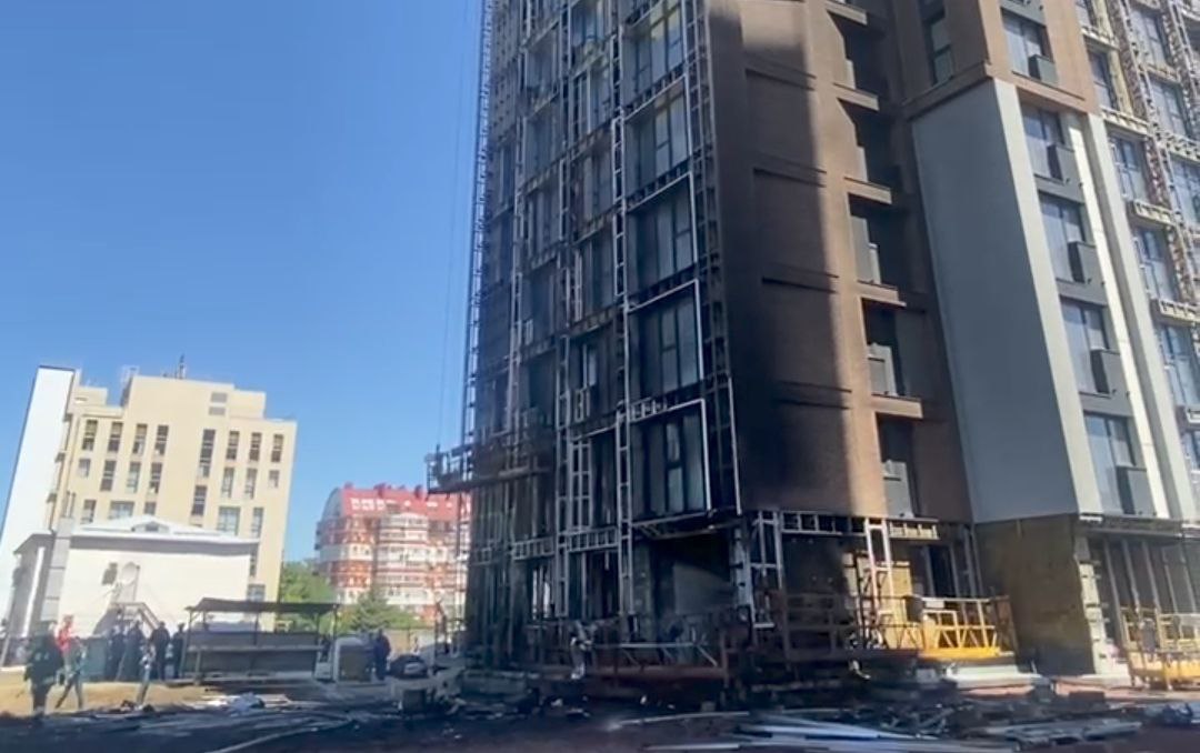 В строящемся ЖК Ворошиловского района Волгограда потушили пожар