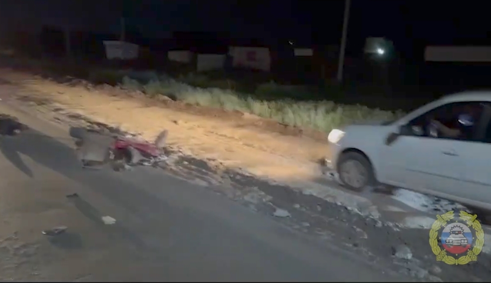 Водитель мопеда погиб в ДТП с маршруткой в Волжском, его личность не установлена