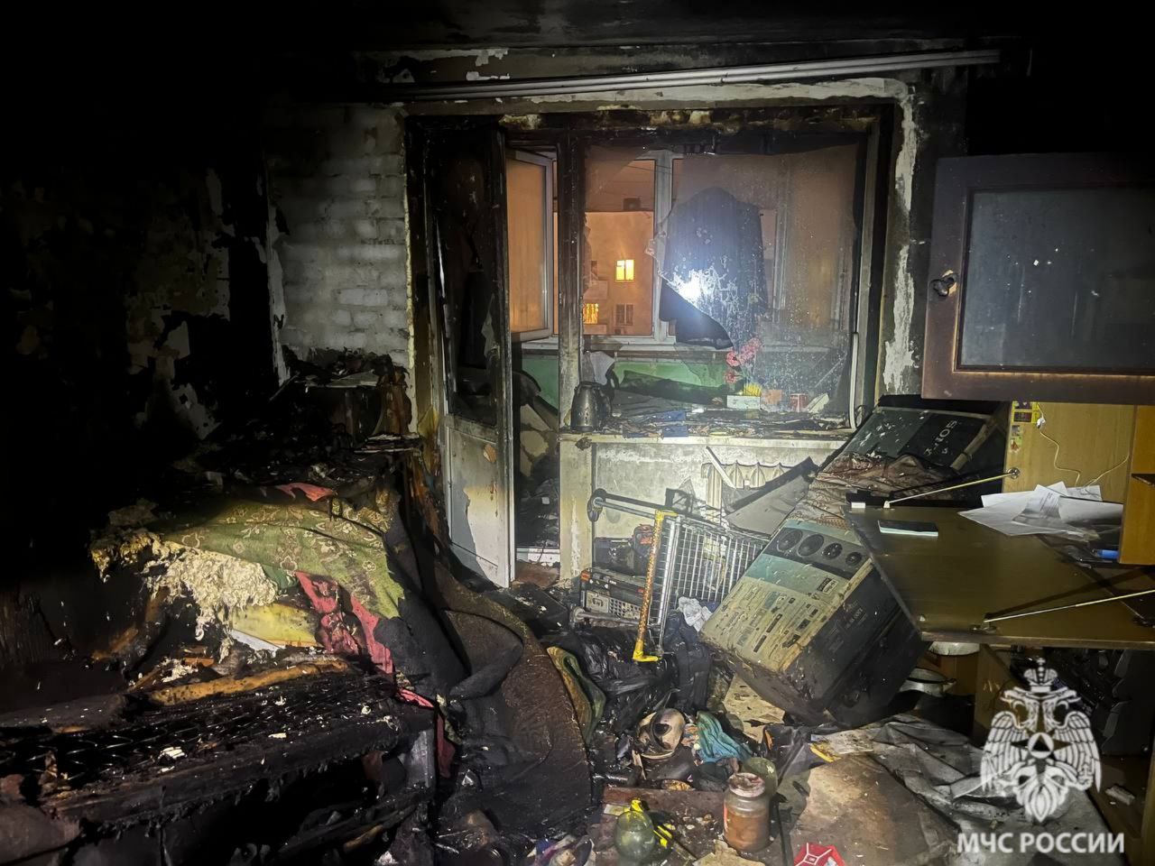 Пожар унес жизнь курильщика в Волгограде