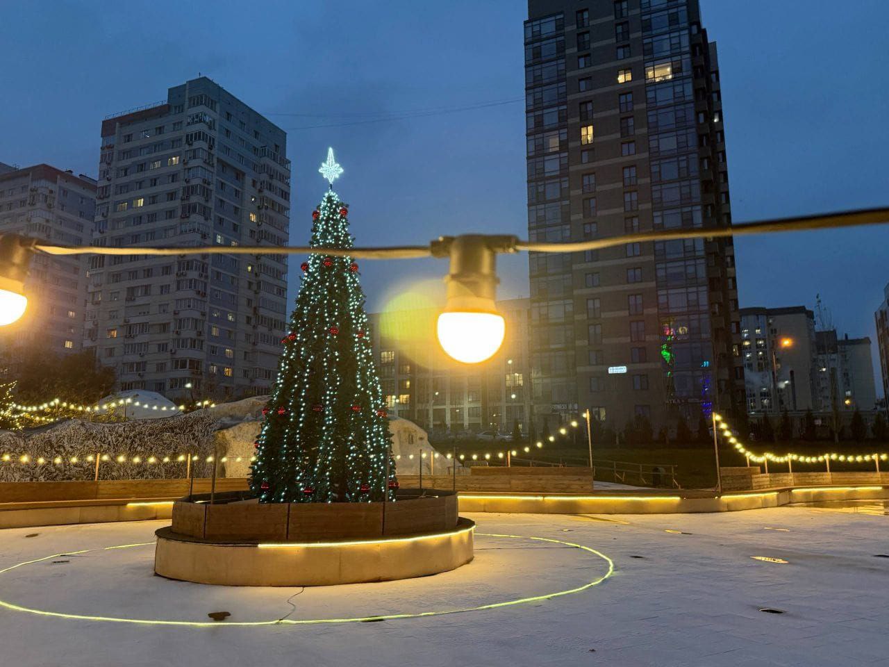 В ЦПКиО Волгограда начали готовить к открытию каток «Лагуна»