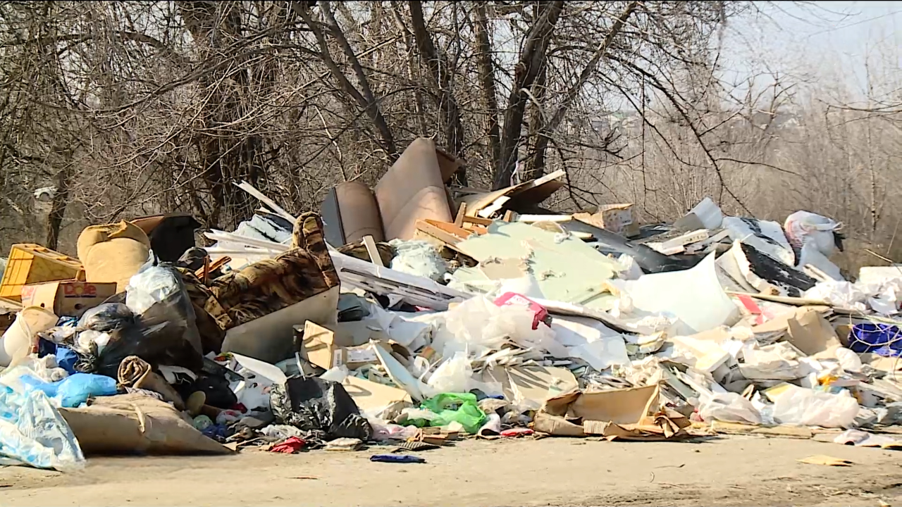 Волгоградцы опасаются пожара из-за стихийной свалки вблизи домов