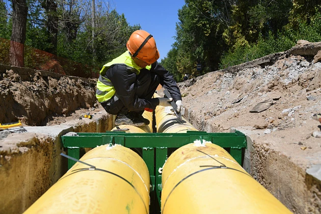 В Волгограде проводят капремонт коммунальных сетей в поселке Южный