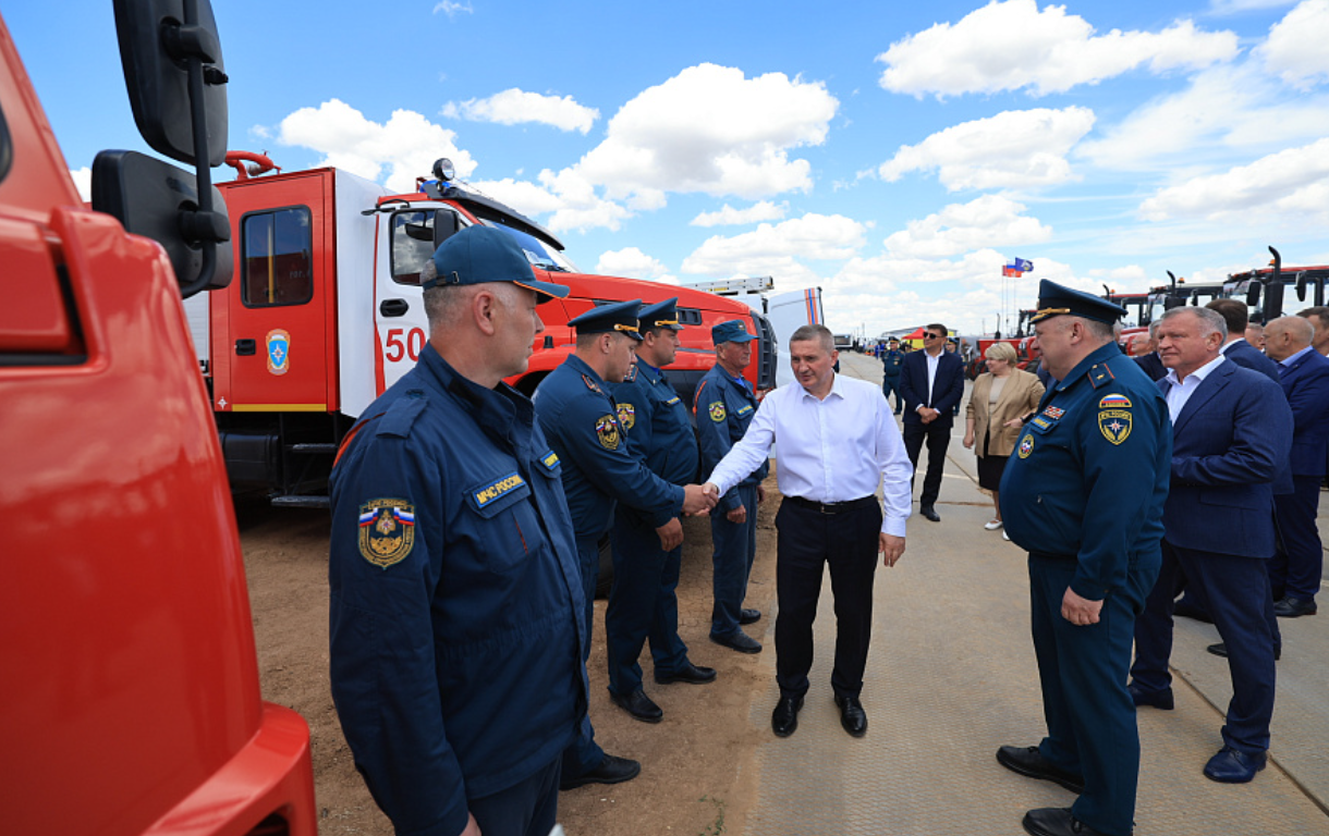 В Волгоградской области противопожарные учения возглавил Андрей Бочаров