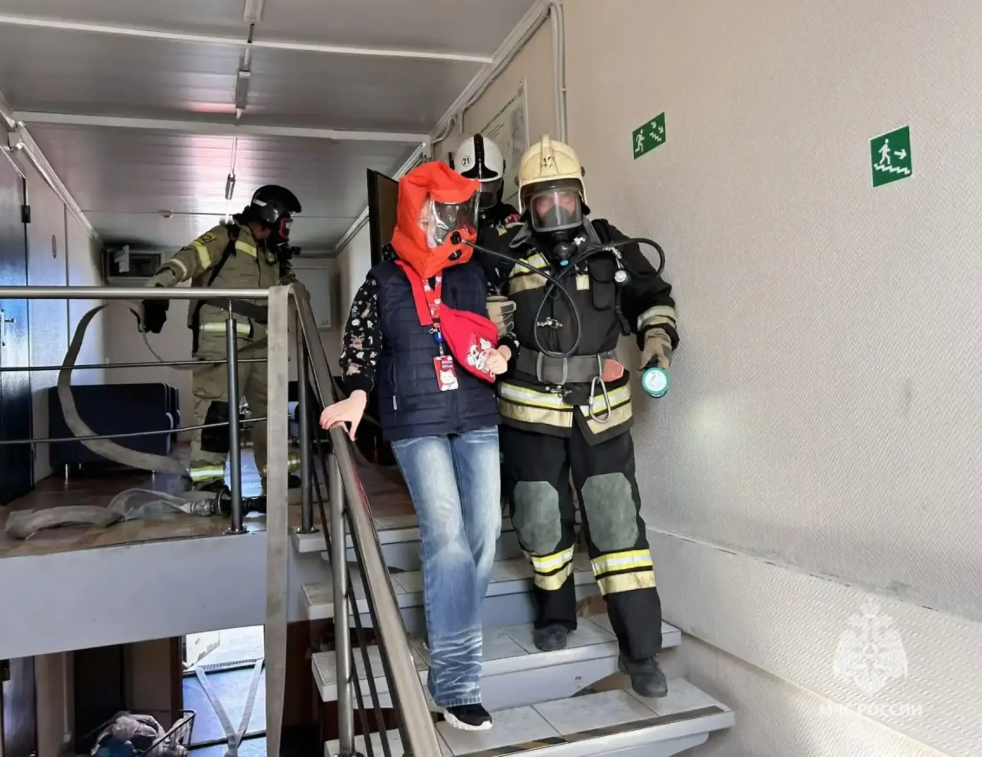 Условный пожар потушили в общежитии Волгоградской области