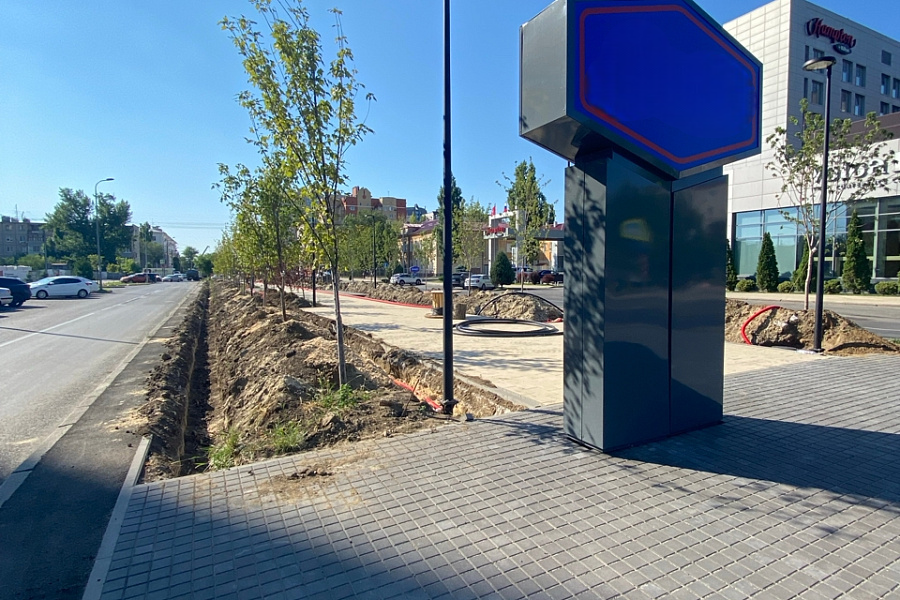 Благоустройство сквера на улице Профсоюзной завершится осенью в Волгограде