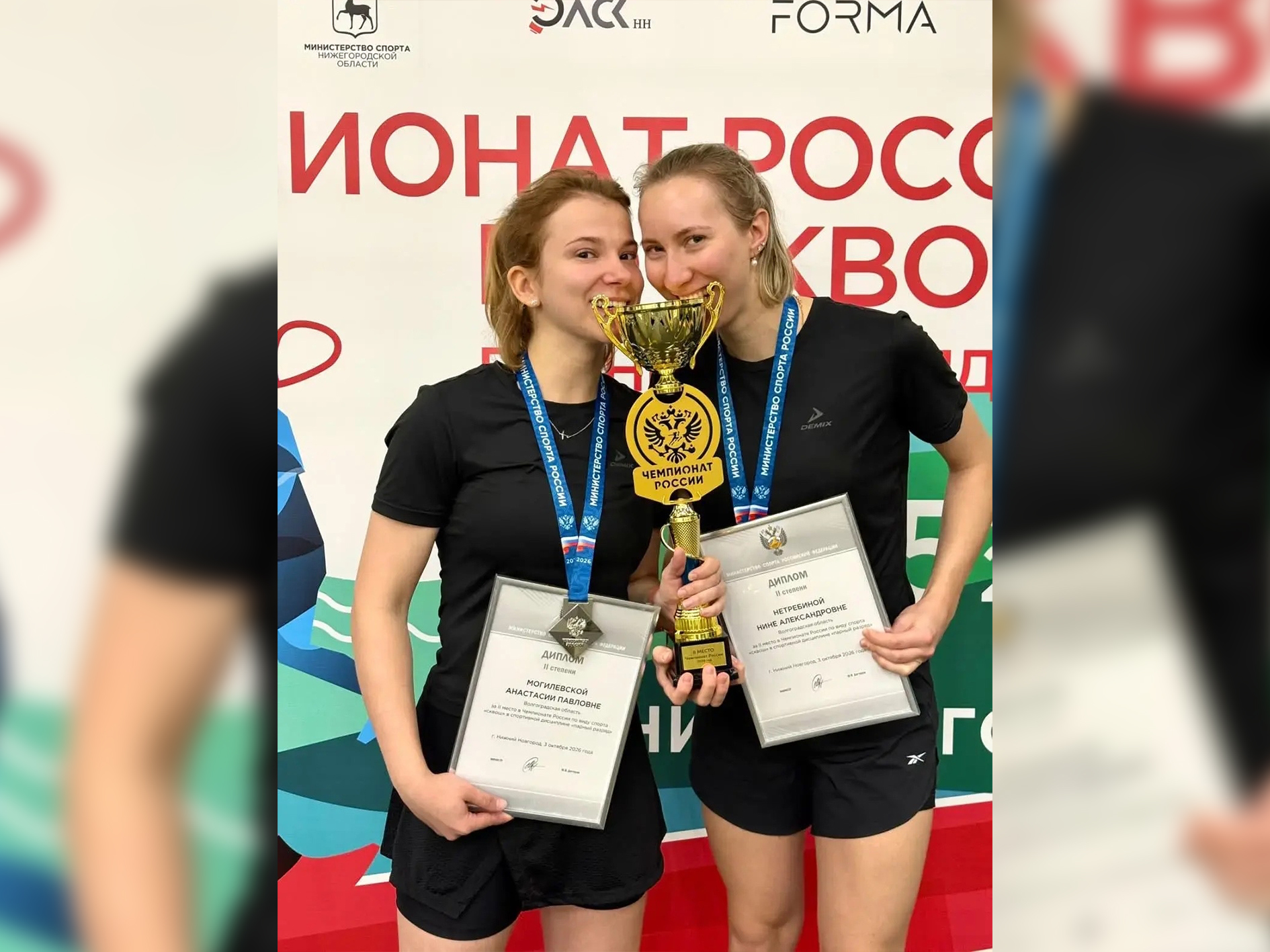 Волгоградский дуэт завоевал «серебро» чемпионата России по сквошу