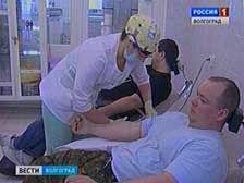 Волгоградские полицейские сдали кровь для пострадавших в кафе «Белладжио»