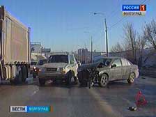 Пять машин столкнулись в Центральном районе