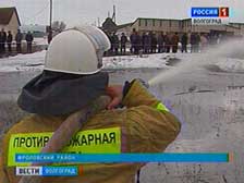 Волгоградские спасатели потушили условный пожар во Фроловском районе