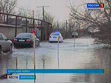 Паводок в Еланском районе пошел на спад