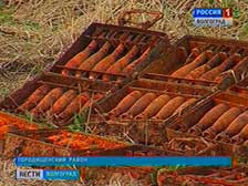 Городищенский фермер обнаружил в поле снаряды времен войны