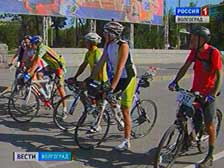В Волгограде завершился первый этап веломарафона в честь Дня космонавтики